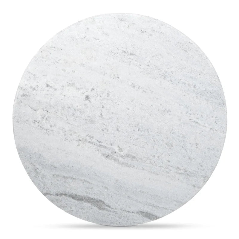 48 Inch Round Dining Table with Sculptural Cross Base Seats 4 in Marble or Solid Mango Wood