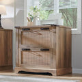 2-Drawer Farmhouse Lateral File Cabinet with Built-In Hanging Rods for A4 Letter and Legal Files