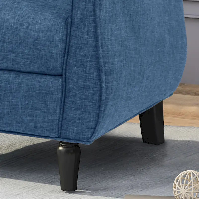 Traditional Tweed Upholstered Armchair with Rounded Back Flared Arms and Turned Birch Legs