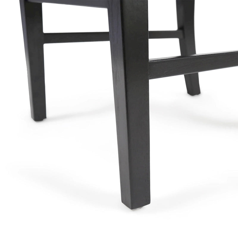 Farmhouse X-Back Solid Acacia Wood Dining Chairs Set of 2 in Multiple Finishes