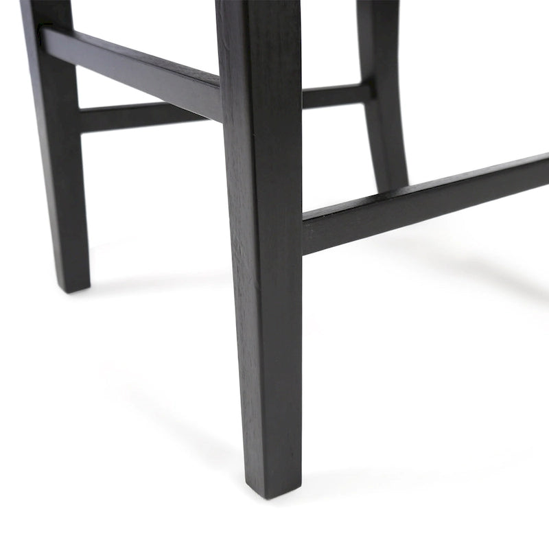 Farmhouse X-Back Solid Acacia Wood Dining Chairs Set of 2 in Multiple Finishes