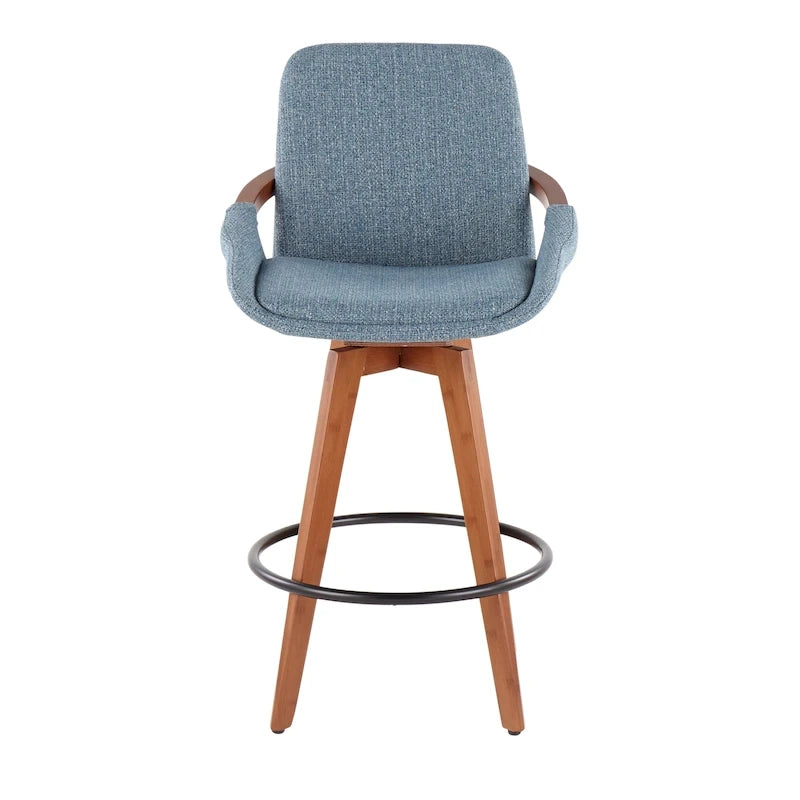 Carson Carrington Pugo 26 Fixed-Height Counter Stool in Noise Fabric