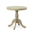 30 Inch Round Pedestal Dining Table with Lathe-Turned Column and Carved Feet