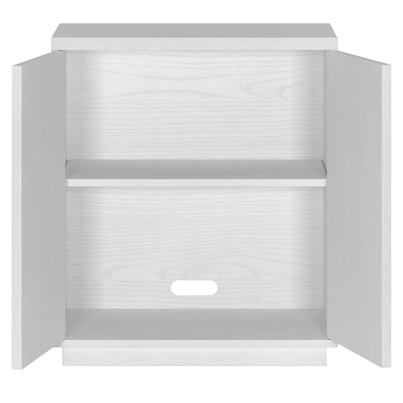 Modern Transitional Double Door Accent Cabinet with Adjustable Shelf and Cable Management