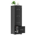 4-Drawer Vertical Metal Locking File Cabinet with Adjustable Hanging Rails 18 Inch Deep