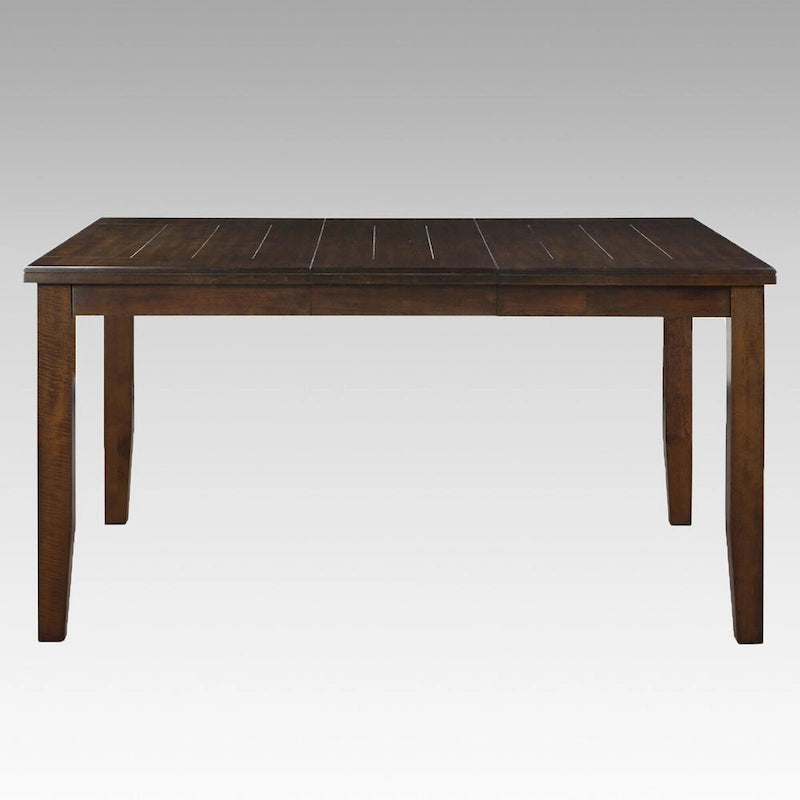 Espresso Brown Solid Wood Expandable Square Dining Table with Butterfly Leaf