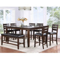 Espresso Solid Wood Square Dining Table with Butterfly Leaf Extension Seats Up to 8 in Traditional Style